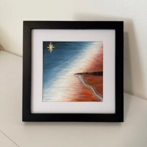6 x 6" on art paper