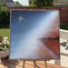 36 x 36" framed canvas