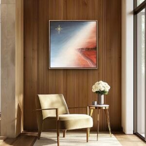 36 x 36" framed canvas